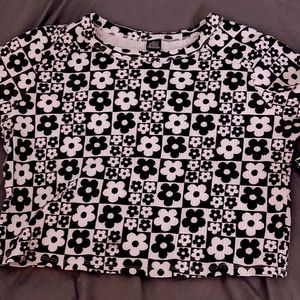 Black and white flower,xxL,wild fable